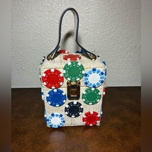 Upcycled Stylish Poker Chip "Bet" Handbag